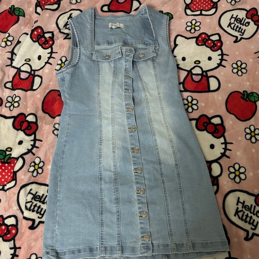 Love Tree Light Blue Denim Kids Dress